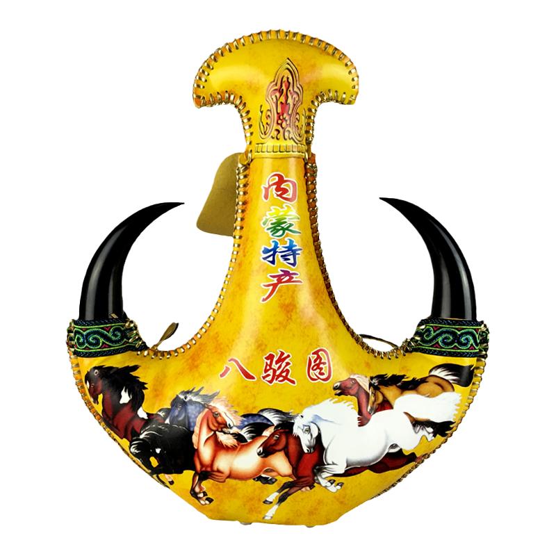奶酒内蒙古特产38度500ml正宗草原特产酒皮囊皮壶高档非马奶酒