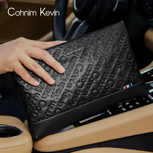 Сумка с петлей на руку, мужская вместительная и большая маленькая сумка клатч, из натуральной кожи