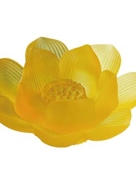 禅悦琉璃莲花禅意摆件佛堂仙堂