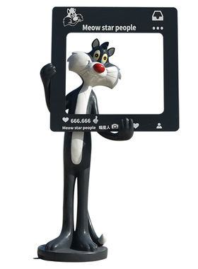 玻璃钢商场景点步行街网红卡通猫