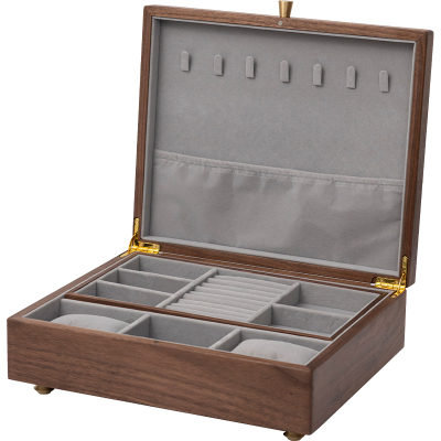 梵瀚黑胡桃木首饰收纳盒