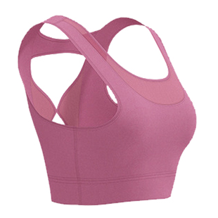 网纱拼接美背运动内衣女高强度防震聚拢透气瑜伽文胸跑步健身背心