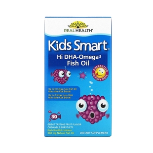 香港直发Bioglan欧米伽3鱼油水果味咀嚼营养补充帮助大脑30粒