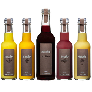 法国空运进口艾兰优果纯果汁果浆橙汁石榴汁苹果汁葡萄汁