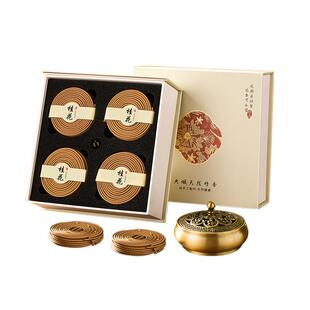 桂花香薰盘香熏香檀香家用室内天然香房间卧室卫生间持久净化空气