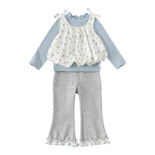 INSbobo女童春装套装2026春季新款女宝宝早春漂亮童装儿童衣服潮