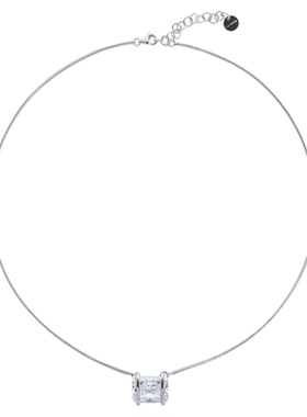 lily&you925银公主方氧化锆项链