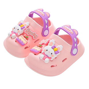 儿童凉拖鞋夏季女童卡通软底2025新款小孩室内外防滑宝宝洞洞鞋男
