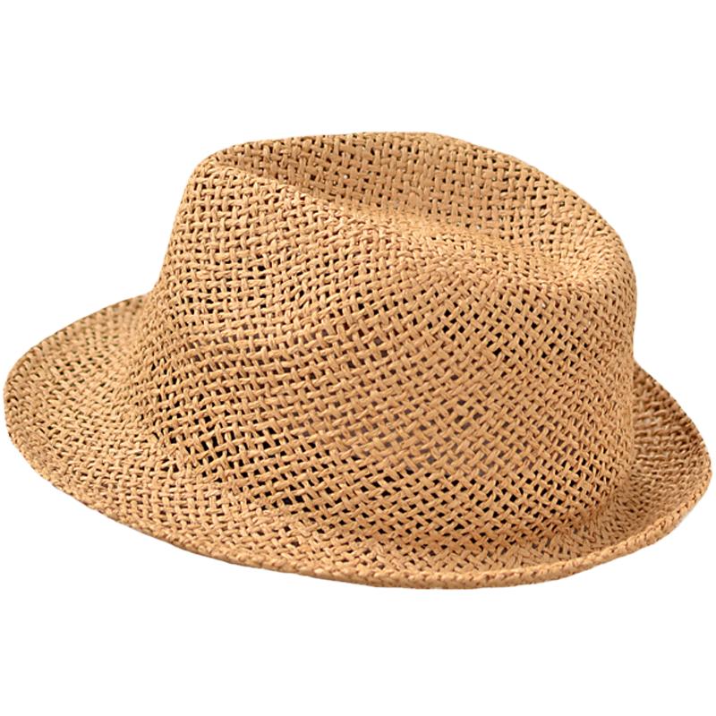 草编草帽男士夏天防晒帽子男太阳帽夏季遮阳帽大码小礼帽透气草帽