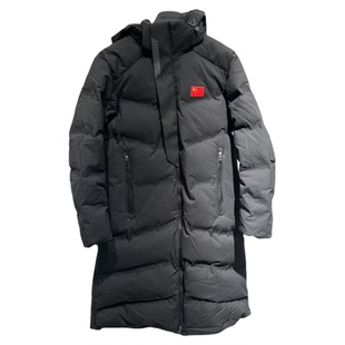 安踏冠军全天候连帽中长款男款防风透湿鹅绒羽绒服152540915