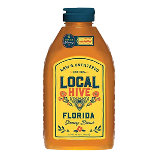 美国直邮LOCAL HIVE佛罗里达州纯天然蜂蜜冲饮未过滤无添加1.13kg