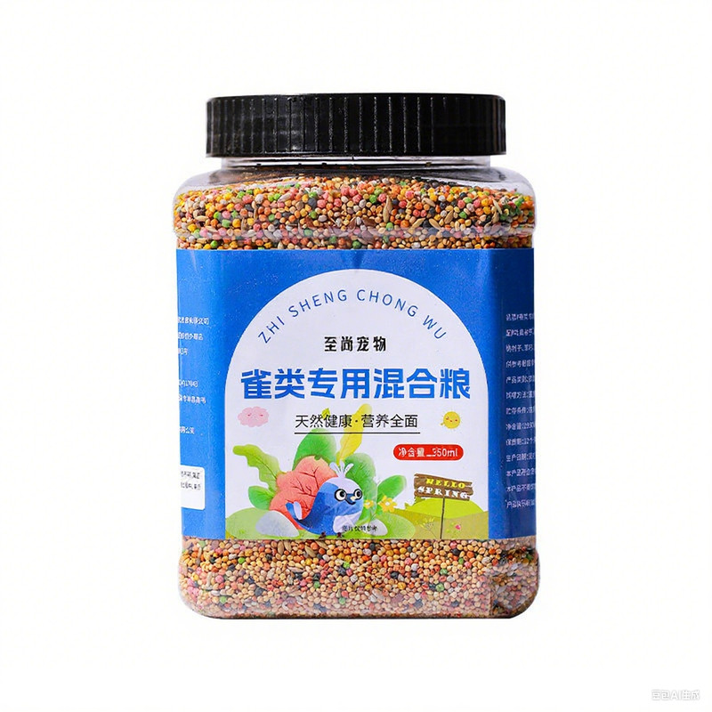 七彩文鸟 芙蓉鸟 金丝雀鸟 珍珠鸟芙蓉鸟玉混合鸟食鸟粮饲料五色