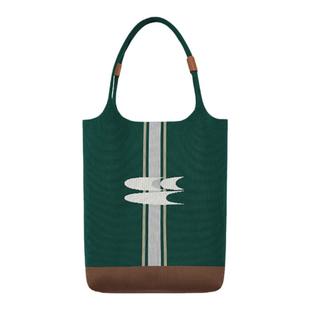 CryingCenter 复古绿针织手提包大容量单肩托特包 哭喊中心