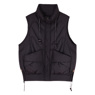 黑色短款羽绒服马甲女2025冬季新款韩版立领白鸭绒显瘦加厚短外套