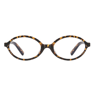 张元英同款书呆子眼镜近视女复古玳瑁高级感椭圆小框小脸可配度数