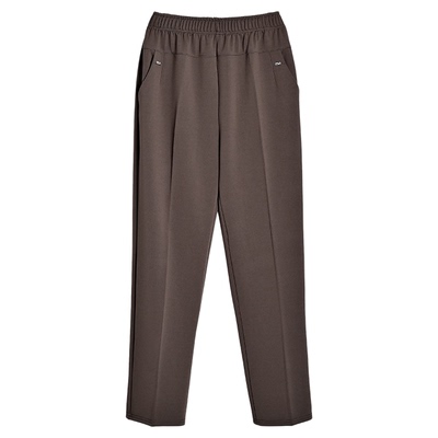 胖妈妈高腰休闲春春秋冬装直筒裤