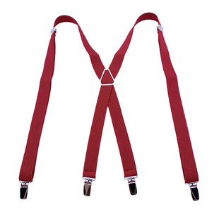 秀禾服背带女小个子提高裙子神器防脱落可调节红色吊裤带4夹2.5cm