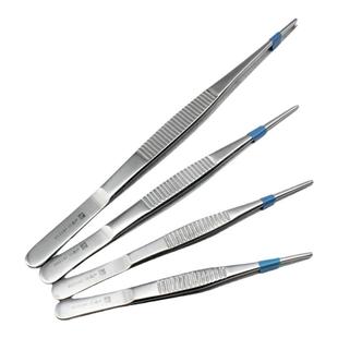 上海金钟组织镊外科手术解剖1×2钩有齿镊子医用不锈钢组织夹持镊