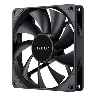 零度世家9cm超薄风扇 9015温控电脑机箱t9025 cpu散热器风扇pwm