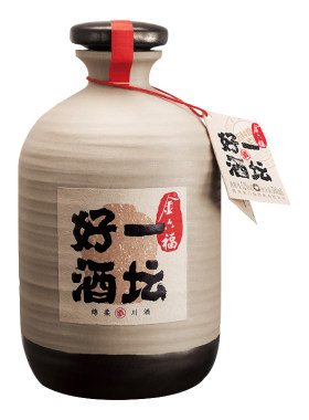 金六福一坛好酒白酒40.8度500ml