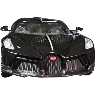 布加迪黑夜之声GT跑车合金车模1:32男孩回力玩具车仿真小汽车模型