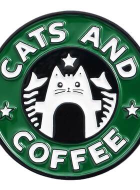 小猫咪星巴克咖啡胸针徽章