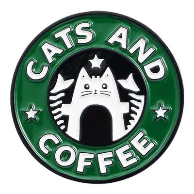 小猫咪星巴克咖啡胸针徽章