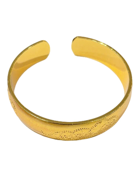宽版仿黄金镀金手镯女款