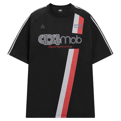 404MOB美式复古撞色短袖T恤