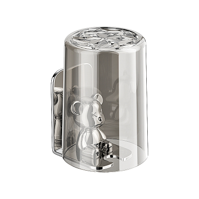 一家四口牙刷杯架子免打孔