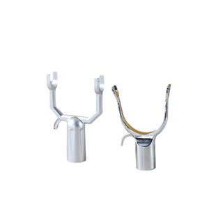 不锈钢衣叉头拉钩挑挂衣架撑衣杆接头伸缩晾衣杆加大金属U型叉头