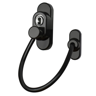 窗户限位器安全锁铝合金推拉塑钢窗纱抽屉冰箱儿童防护密码窗锁扣