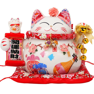 上善若水创意招财猫日本存钱开业