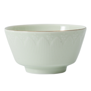 雅诚德碗家用陶瓷荷塘月色轻奢奶油风吃饭碗乔迁高颜值碗面碗汤碗