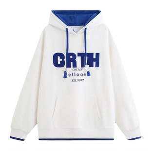 春秋季新款青少年初高中学生连帽卫衣男孩大童套装男装士上衣潮牌