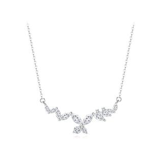 ParasKors PK月光蝴蝶项链925纯银锁骨链小众轻奢生日礼物送女友