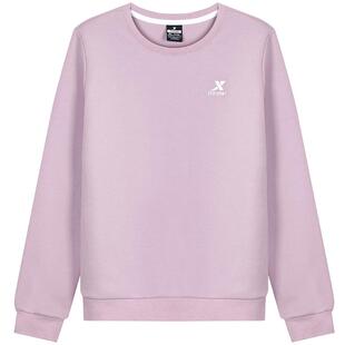 特步圆领卫衣女款2026新款透气长袖T恤加厚套头衫运动上衣跑步服