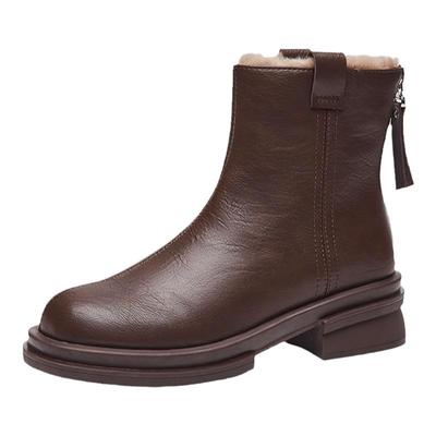 达芙妮爆款马丁靴加绒加厚雪地棉