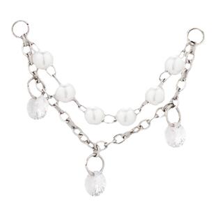 新款搭配型耳链自行配耳钉可DIY拆卸短耳蜗链单双层耳骨钉配饰件