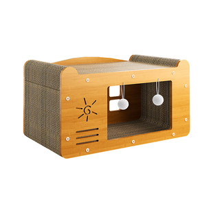 猫抓板猫窝一体耐磨不掉屑四季通用猫爪猫咪瓦楞纸双层玩具超大窝