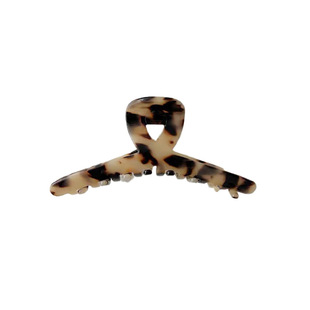 法式琥珀色磨砂抓夹 后脑勺盘发大夹子 ins网红品质chic发爪女