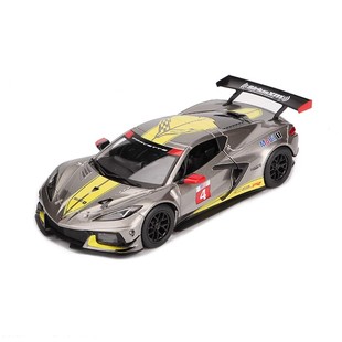 比美高1:24克尔维特C8 R赛道版模型雪佛兰汽车合金车模男孩玩具车