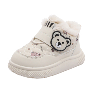 冬季婴儿软底棉鞋1一3岁男女宝宝防滑步鞋加厚加绒保暖小童运动鞋