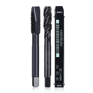 日本进口丝锥含钴螺旋先端丝锥M1.2M1.4M3M6M8钢件不锈钢机用丝攻