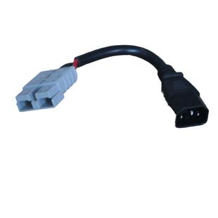 安德森插头50A转换线三竖品字弯头外卖电动电瓶车锂电池充电放口