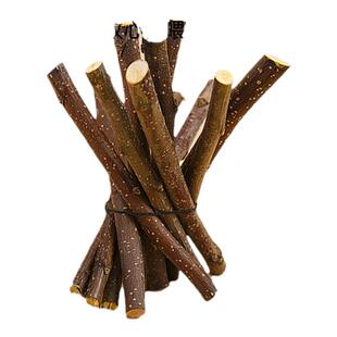 仓鼠磨牙棒苹果枝甜竹金丝熊烘干苹果木树枝兔子荷兰猪可食用零食