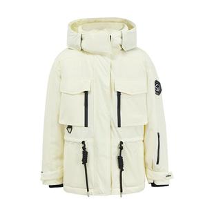 美特斯邦威极寒羽绒服女款秋冬季时尚潮流工装设计感鸭绒保暖外套