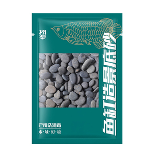 铁胆沙鱼缸免洗专用底砂黑工砂溪流沙天然造景底部砂石乌龟石头