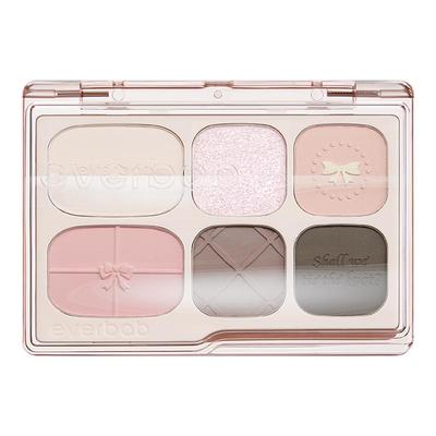 everbab素哑眼影盘哑光六色综合