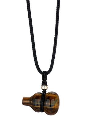 虎眼石葫芦项链高级感轻奢小众女长款2025新款配饰饰品吊坠颈链